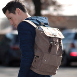 Canvas Backpack | Palmahos™ https://palmahos.com/products/canvas-backpack Canvas Backpack with Vegan Leather Trims 100% stone washed cotton canvas construction. Exterior pockets. Measures: 18" TALL, 12 " WIDE and 6.5" DEEP. Machine Washable. Magnetic Closure. Colors: Coffee,Black,Green,Beige,Blue. New Design: Belt Can Left and right exchange to use. Capacity: 20-35 Litre. Size: Long 30cmx42c...