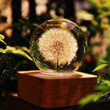 Rotating Crystal Ball 3D LED Night Light Table Lamp