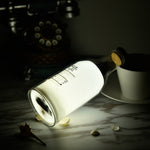 Lamp Milk Bottle DIY Message