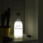 Lamp Milk Bottle DIY Message