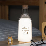 Lamp Milk Bottle DIY Message