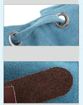 Canvas Backpack | Palmahos™ https://palmahos.com/products/canvas-backpack Canvas Backpack with Vegan Leather Trims 100% stone washed cotton canvas construction. Exterior pockets. Measures: 18" TALL, 12 " WIDE and 6.5" DEEP. Machine Washable. Magnetic Closure. Colors: Coffee,Black,Green,Beige,Blue. New Design: Belt Can Left and right exchange to use. Capacity: 20-35 Litre. Size: Long 30cmx42c...