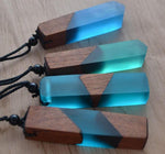 Fashionable Wood Resin Necklace