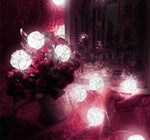 10 LED Color Rattan Ball String Fairy Lights