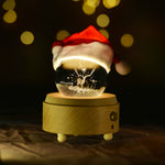 Rotating Crystal Ball 3D LED Night Light Table Lamp