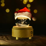 Rotating Crystal Ball 3D LED Night Light Table Lamp