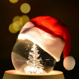 Rotating Crystal Ball 3D LED Night Light Table Lamp
