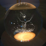 Rotating Crystal Ball 3D LED Night Light Table Lamp