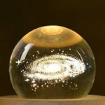 Rotating Crystal Ball 3D LED Night Light Table Lamp