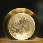 Rotating Crystal Ball 3D LED Night Light Table Lamp