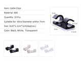 Wire Cable Management Organizer Desktop & Workstation Clips