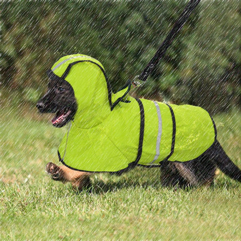 Dog Raincoat Reflective Rain Jacket