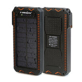 Waterproof 15000mAh Portable Solar Power Bank