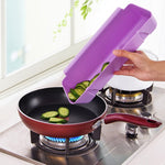 2 in 1 Counter Edge Cutting Board with Scrap Bin