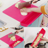 2 in 1 Counter Edge Cutting Board with Scrap Bin