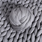 Thick Natural Wool Chunky Felt Wool Roving Yarn