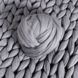 Thick Natural Wool Chunky Felt Wool Roving Yarn