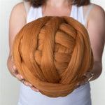 Thick Natural Wool Chunky Felt Wool Roving Yarn