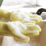 Magic Silicone Scrubber Rubber Cleaning Gloves Dusting