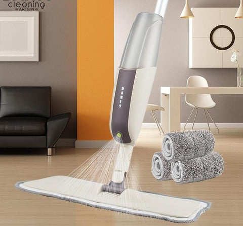 Magic Spray Mop Wooden Floor with Reusable Microfiber Pads